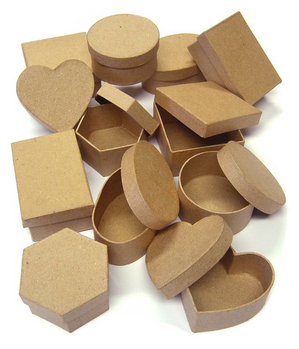 Shaped paper mache gift - 12,