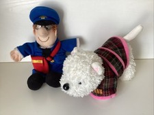 Plush Postman Pat  (33 cms) And Bonnie The Dog. (27 Cms)