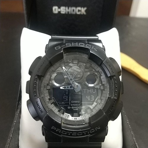 Casio shock 100 black - g-shock, ga-100