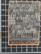 12pt Times Italic Odds  Metal letterpress Type # ADANA EIGHT FIVE 8 x 5 User #