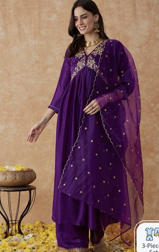 Women peace set anarkali - 3,