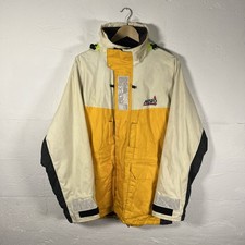 Musto Sailing Jacket Waterproof Windproof Cream Large Reflective Hooded 