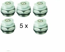 Radiator Air Vent Bleed Plug Valve 5 Pcs Manual White 1/2" Inch 