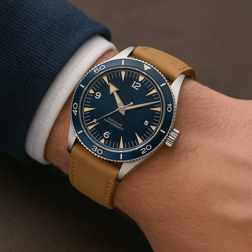 Custom mod 41mm blue - blue, date