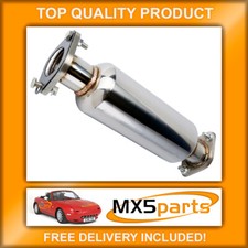 MX5 Parts Stainless Exhaust Cat Bypass Decat Pipe 370mm Mazda MX-5 Mk1 NA 89>94
