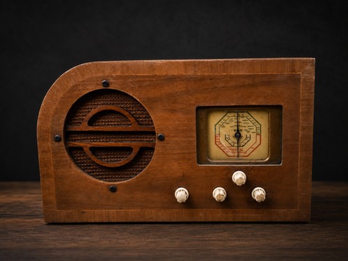 Rare art deco - art, radio