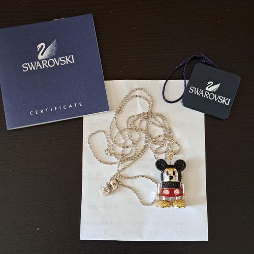 Swarovski mickey robot pendant - robot,