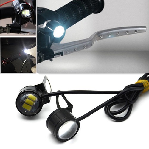 White motorcycle headlight - white,