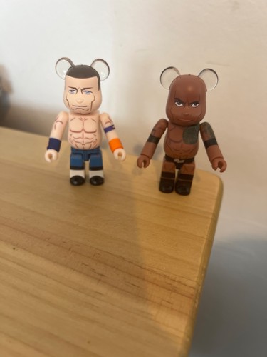 Bearbrick the rock and john - and,