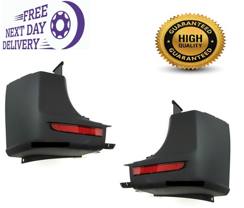 Rear bumper corner black - rear,