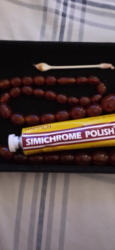 Antique cherry amber bakelite - cherry,
