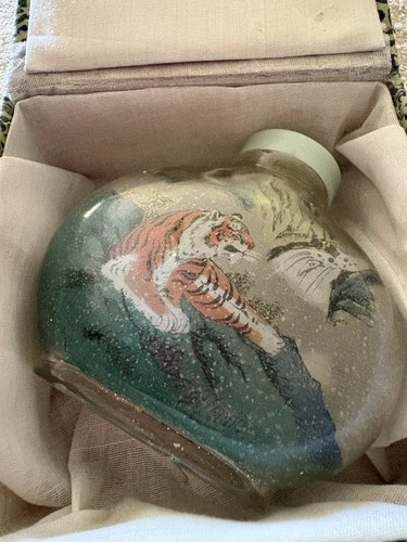 Chinese tiger snuff bottle - chinese,