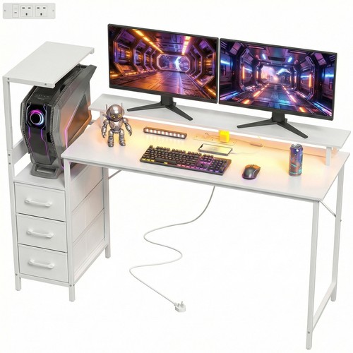 Homcom 147cm gaming desk - homcom, with
