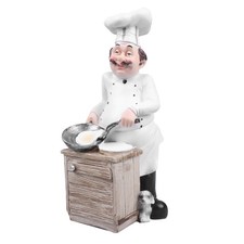  1 pc modèle de Chef Style européen résine Mini cuisinier Statue Figurine