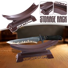 Wood Sword Stand Solid Display