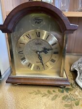 Tempus Fugit Westminster Chime Quartz Mantel Clock Works Oak