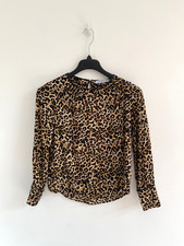 Zara Blouse Top Leopard Print