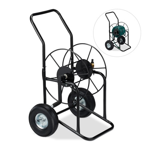 Hose cart wheels metal frame - cart,