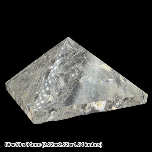 Clear quartz crystal pyramid - clear,
