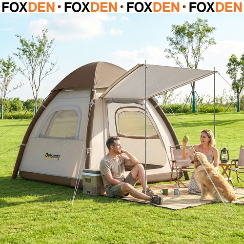 Inflatable camping tent - inflatable, man