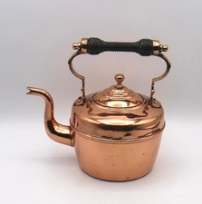 Small Copper Kettle with Black
