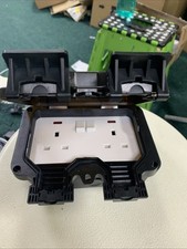 Knightsbridge OP9N Outdoor Weatherproof Double Socket IP66, Black,84.0 mm*153.0