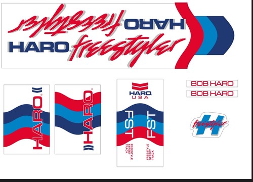 Haro freestyler fst decal set - freestyler,