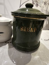 Green Bread Bin Ceramic