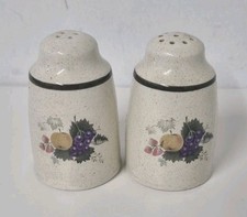 Royal Doulton Lambethware Harvest Garland Salt And Pepper Pots Shakers