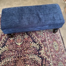 Dark Oak Footstool Covered In
