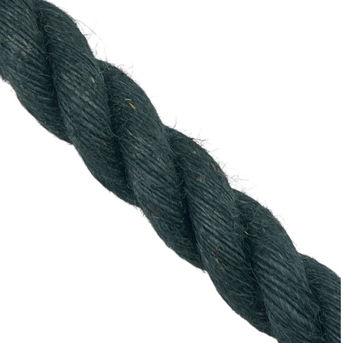 40mm dark green natural - natural, jute