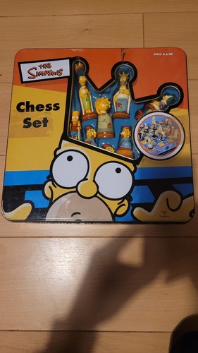 The simpsons vintage chess set - simpsons,