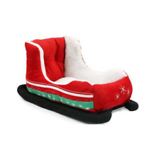 Pet Christmas Sleigh Bed Festive Soft Cozy Holiday Bed for Cats and Small Dogs