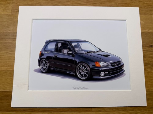 Toyota starlet glanza cartoon - starlet,