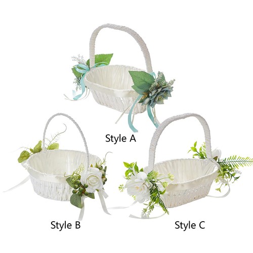 Flower girl basket satin - girl,