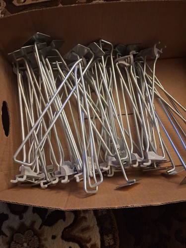 Peg board metal hanger qty - board,