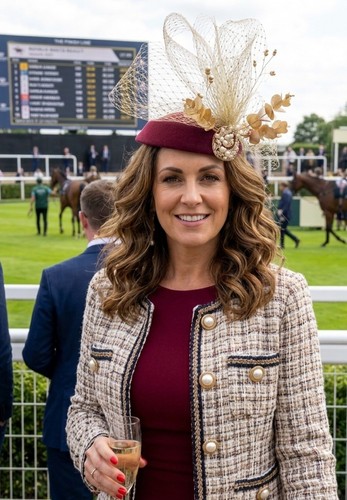 Burgundy bespoke fascinator - bespoke,