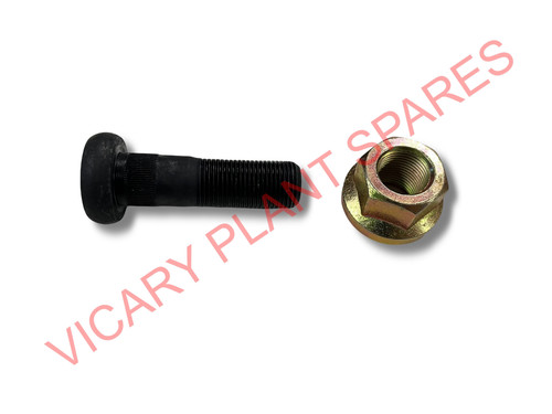 Jcb wheel stud and - and, nut