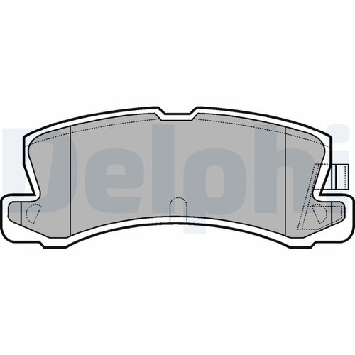 Delphi lp611 brake pad - lp611, set