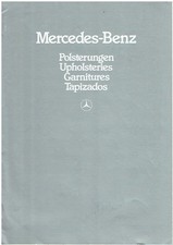 MERCEDES R107 W201 W123 W126 ORIG '84 LEATHER FABRIC VELOUR MB-TEX TRIM BROCHURE