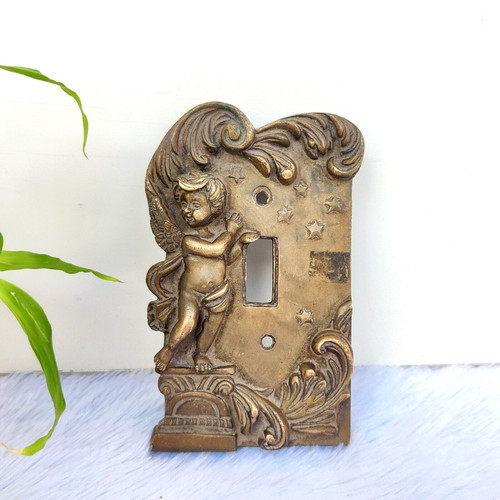 Vintage vandor bronze cherub - vintage,