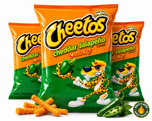 Cheetos cheddar jalapeño - cheetos,