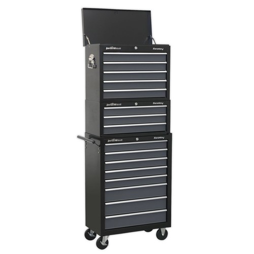 Sealey black grey tool chest - sealey,
