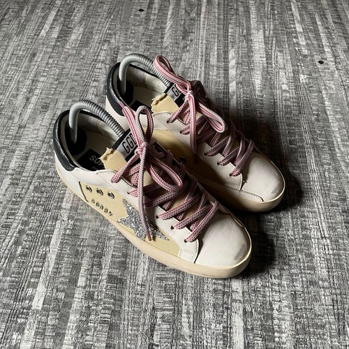 Golden goose superstar white - golden,