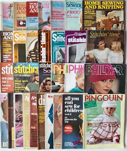Various vintage knitting - vintage,