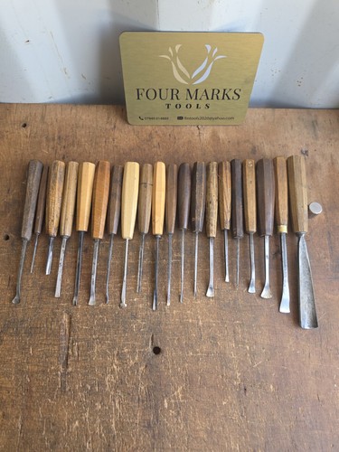 Wood carving chisels and - x,