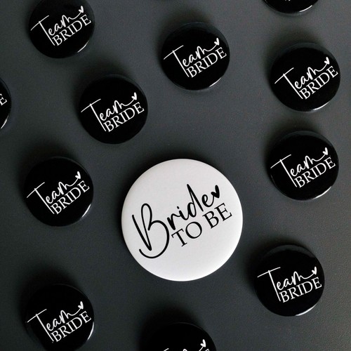 Team bride hen party badges - bride,