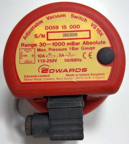 Edwards adjustable vacuum - edwards,
