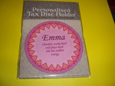 TAX DISC  HOLDER..( MAGNETIC )...........( EMMA ) ........ .