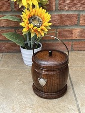 Vintage Wooden Oak Bucket with